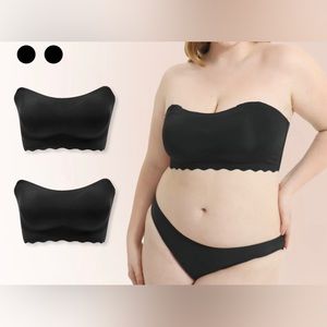 2 convertible, no-wire, strapless bras. Size approximately 38DD